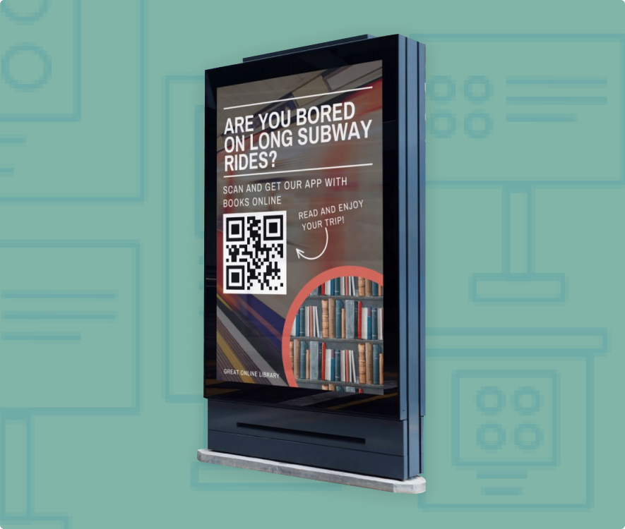 QR Codes on Digital Signage Link to QR QR code generator